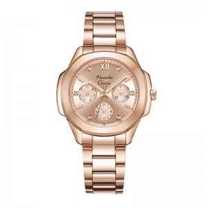 Alexandre Christie AC 2A28 Day Date Full Rosegold BFBRGLN